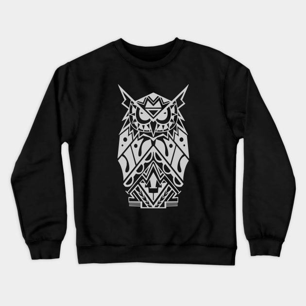 OWL POLYNESIAN ARTWORK Crewneck Sweatshirt by asulokal